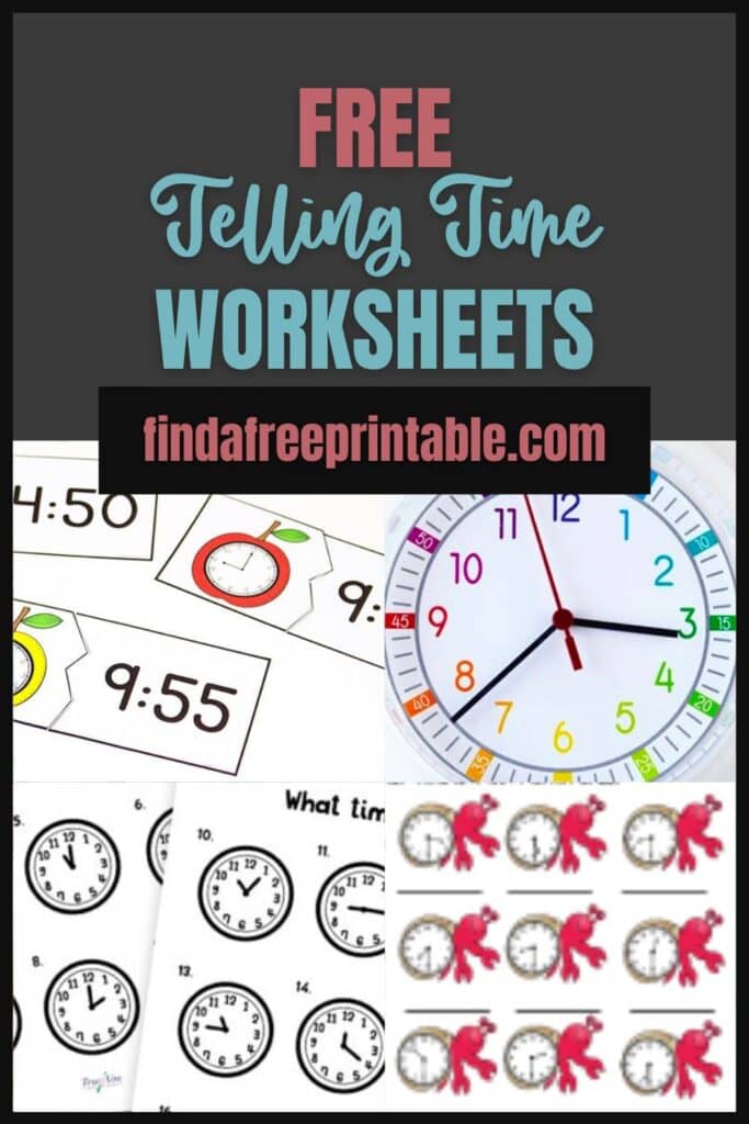 Telling Time Worksheets Pin