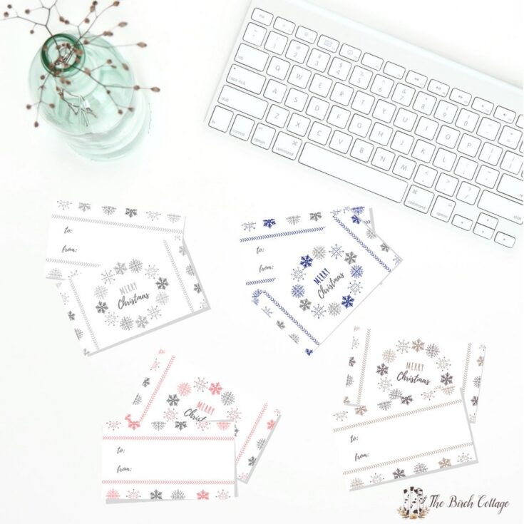 snowflake to and from cards with different colors