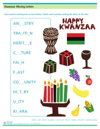 Kwanzaa Activity Sheets