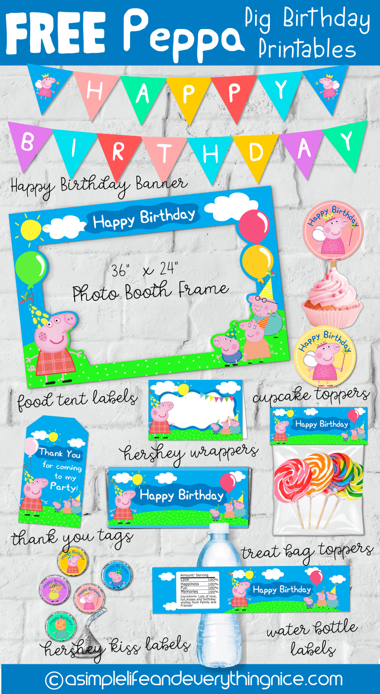Peppa Pig Printables (Free &amp; Fun) - Find a Free Printable