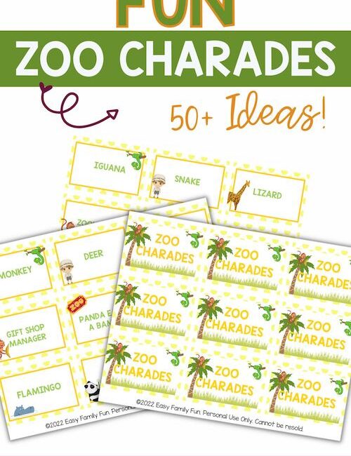 Printable Charades Cards For Kids - Find a Free Printable