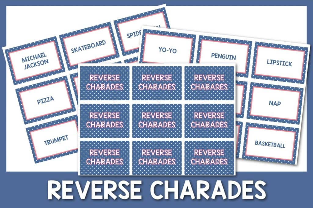 reverse charade cards