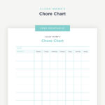 Free Printable Chore Charts for Adults - Find a Free Printable