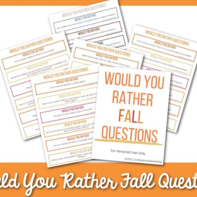 Would You Rather: Fall Edition