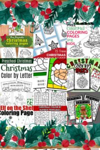 compilation of christmas coloring pages