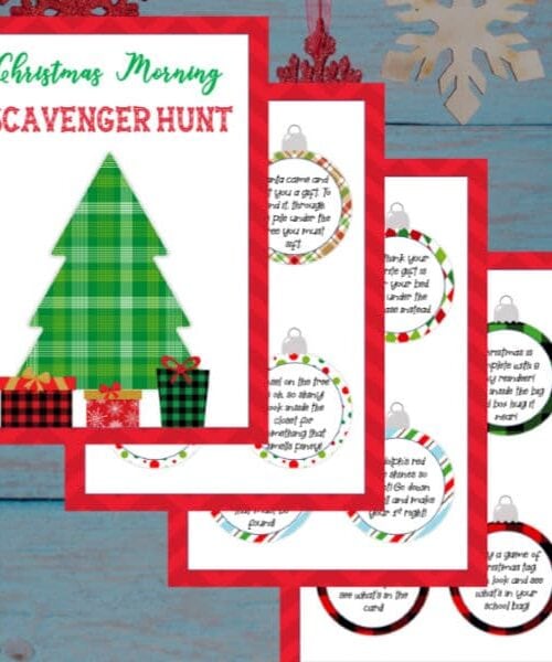 Christmas Scavenger Hunt Clues