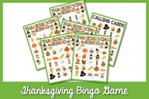 Thanksgiving Bingo Game