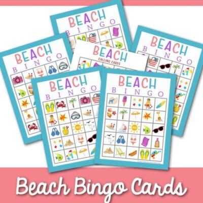 Beach Bingo Game Cards
