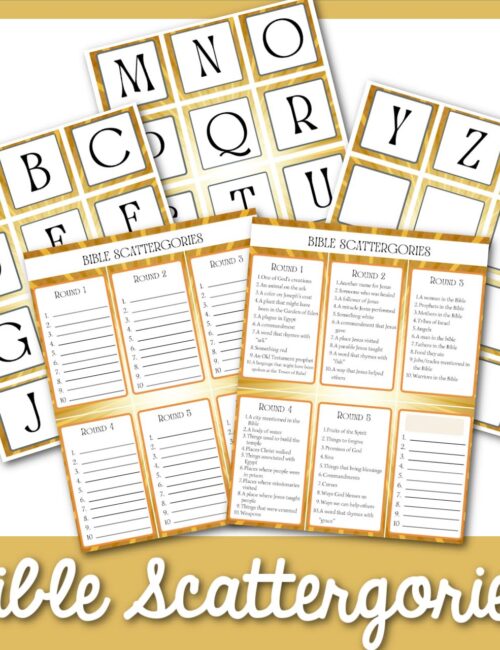 Bible Scattergories - Find a Free Printable