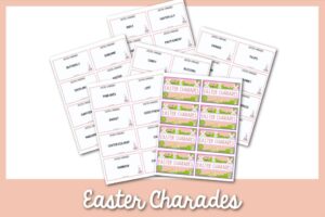 Easter Charade Cards
