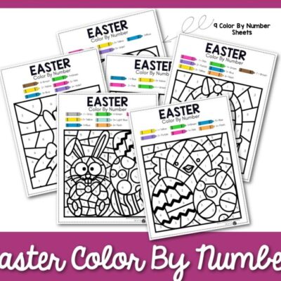 Easter Color by Number Sheets