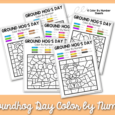 Groundhog Day Color by Number