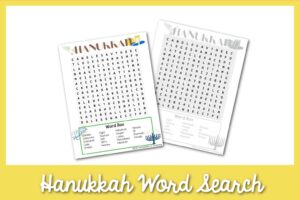 Hanukkah Word Search