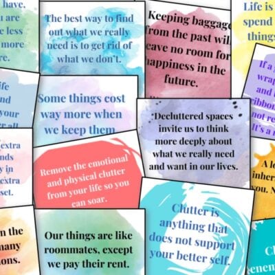 Inspirational Declutter Quotes