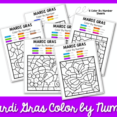 Mardi Gras Color by Number