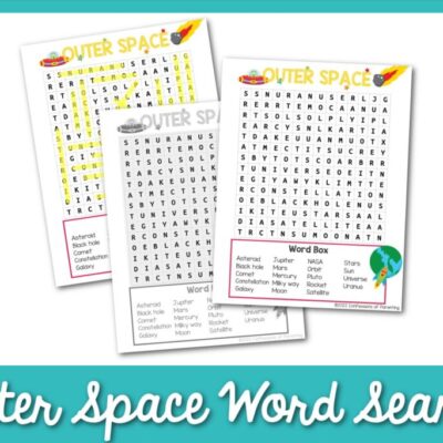 Outer Space Word Game