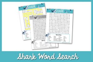 Shark Word Search