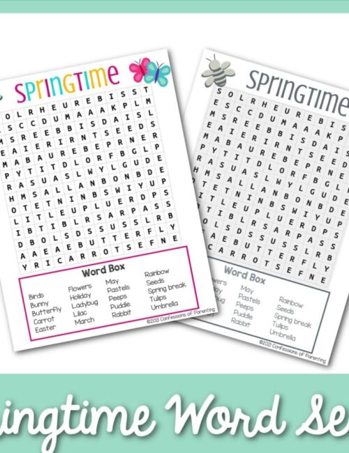 Springtime Word Search