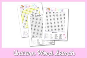 Unicorn Word Search