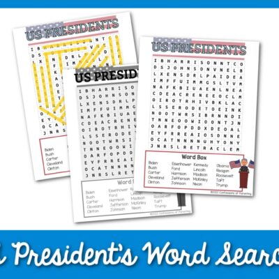US President's Word Search