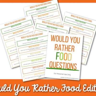 Would You Rather Food Questions