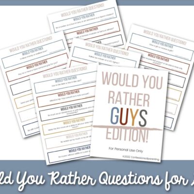 Would You Rather Questions for Guys