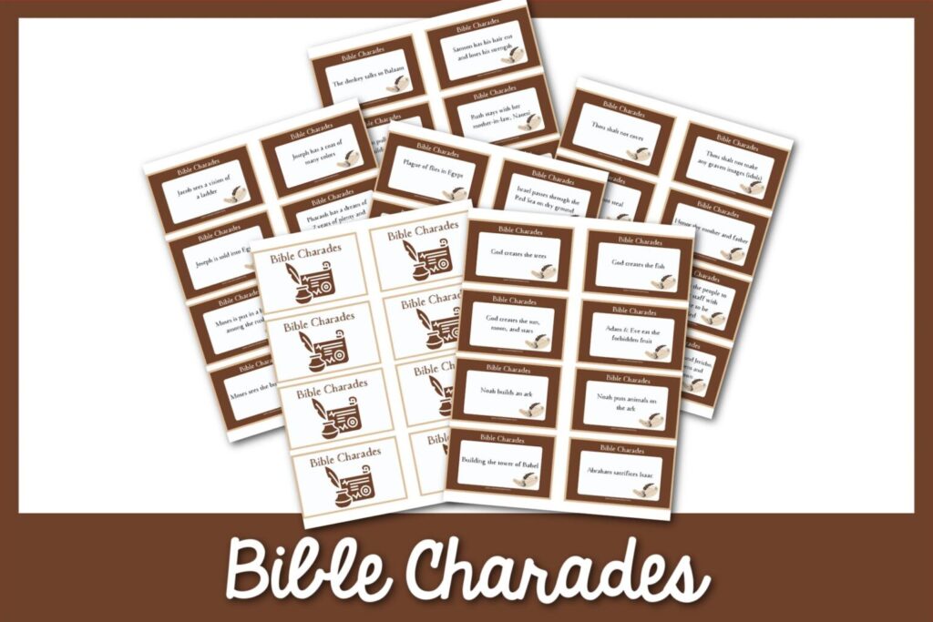 Bible Charade Cards - Find a Free Printable