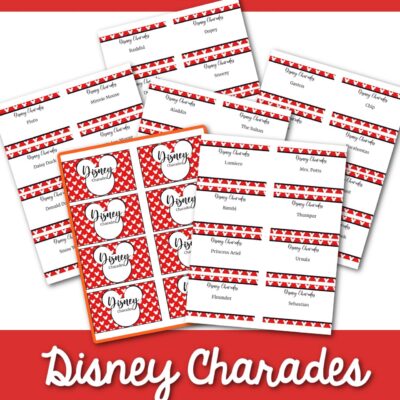 disney charades cards kids would surely love