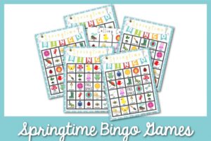 Springtime Bingo Cards