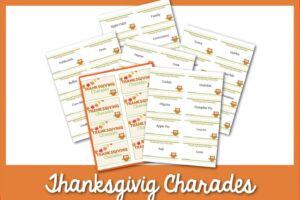 Thanksgiving Charades