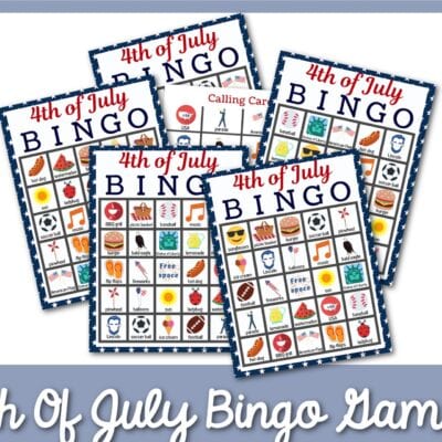 4th of July bingo printable