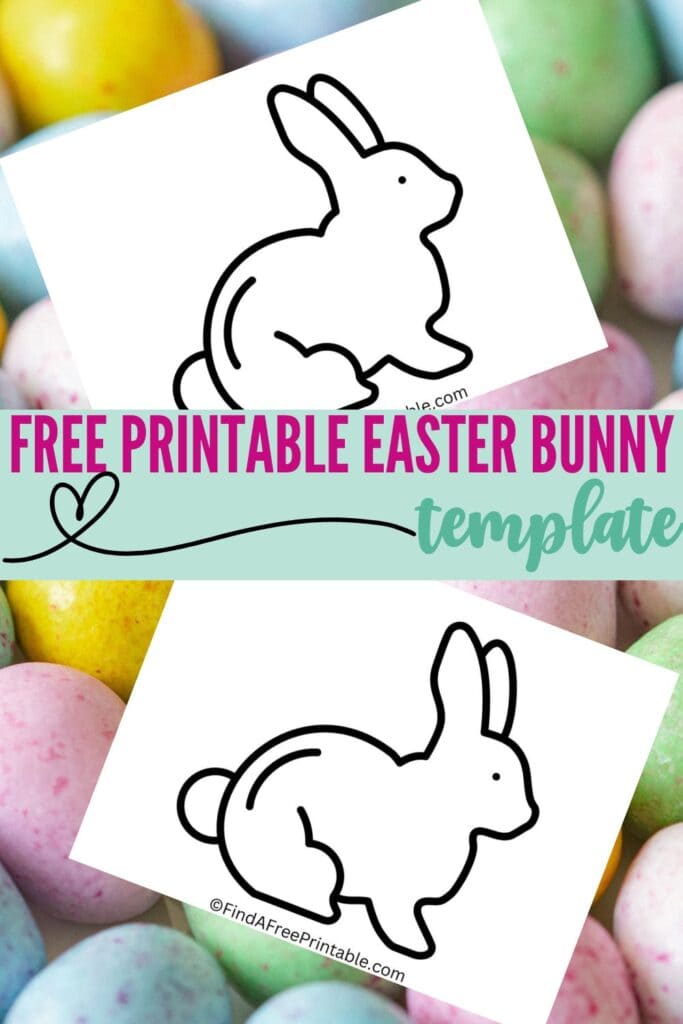 free printable easter bunny template