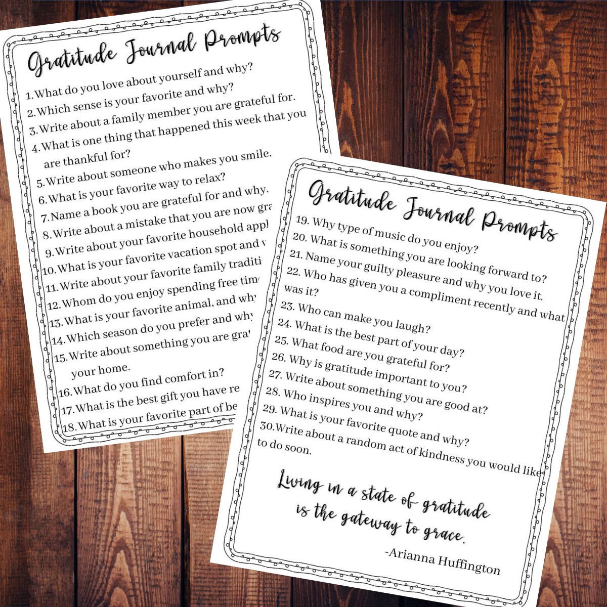 Free Gratitude Journal Prompts Printable - Find a Free Printable