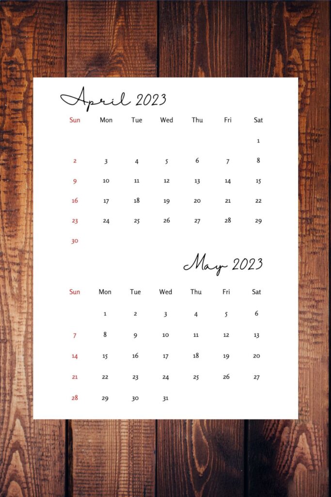 Printable Calendar for free