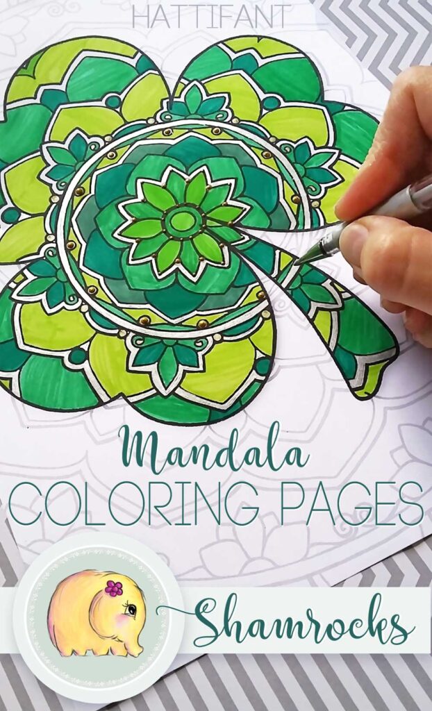 Mandala Shamrock Coloring Pages