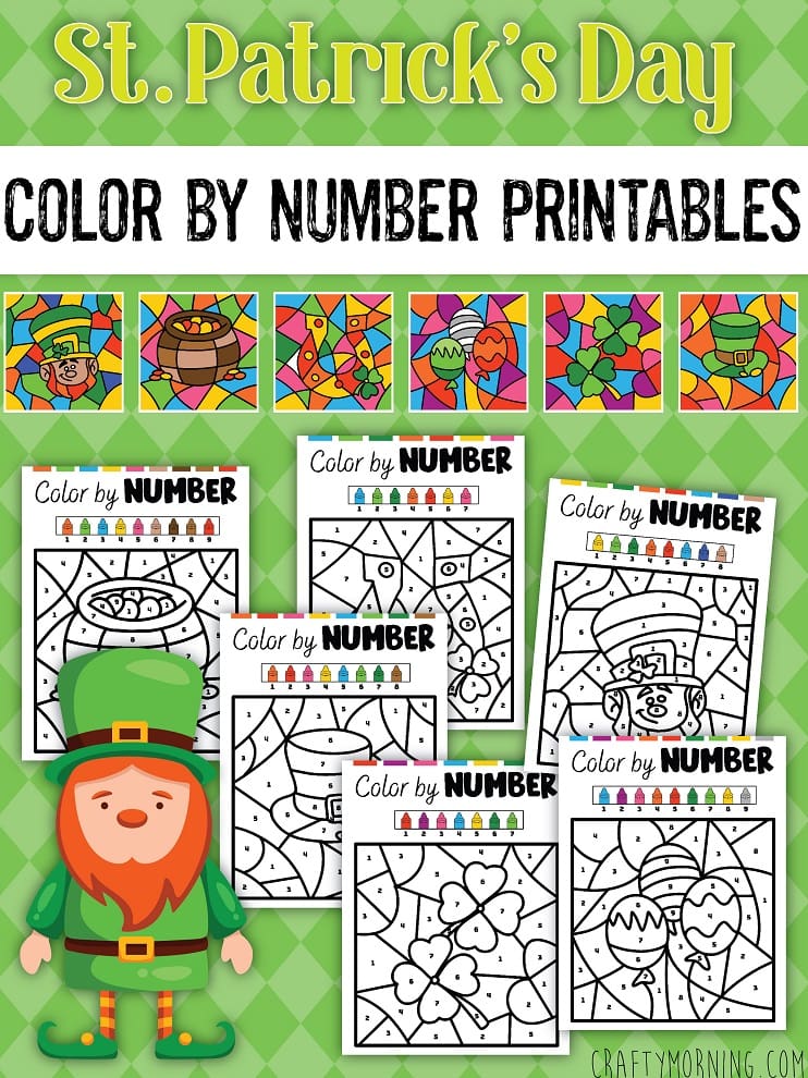 Color by Number St Patty's Day Printable