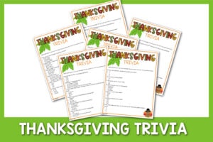 Multiple Choice Thanksgiving Trivia
