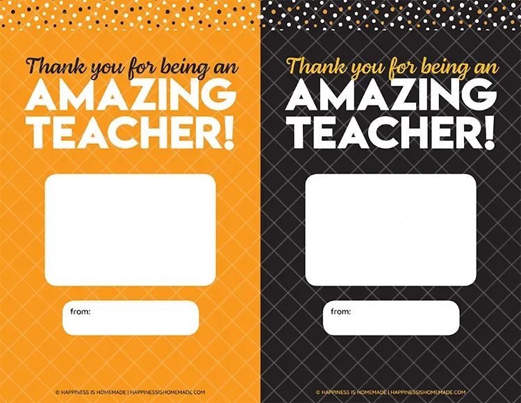 Amazing Teacher Tag Printable