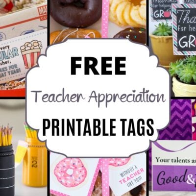 Free Printable Tags for Teachers