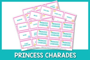 Princess Charade Cards
