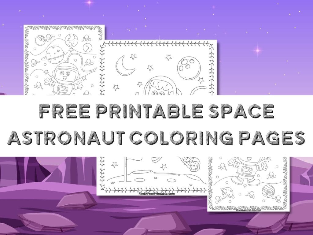 Printable Space Color Sheets