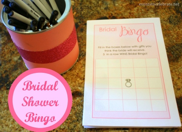 Bridal Bingo Printable