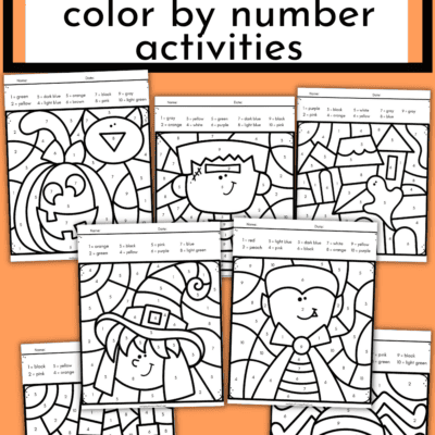 Halloween Color by Number Pack
