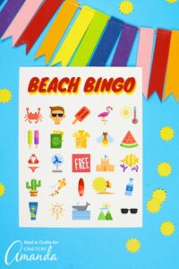 Beach Bingo Cards