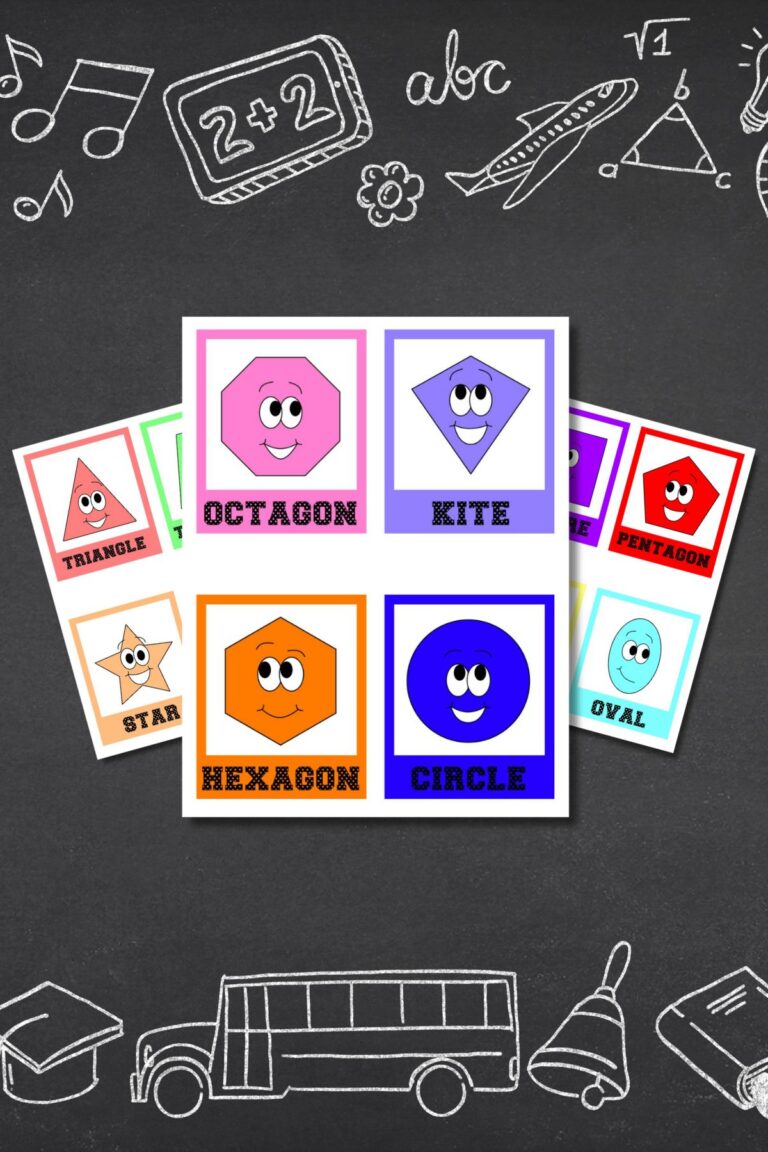 Free Printable Shapes Flash Cards for Teaching Kids - Find a Free Printable