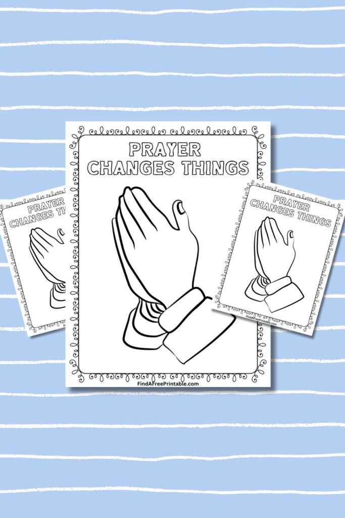 Praying Hands Coloring Sheet Printable