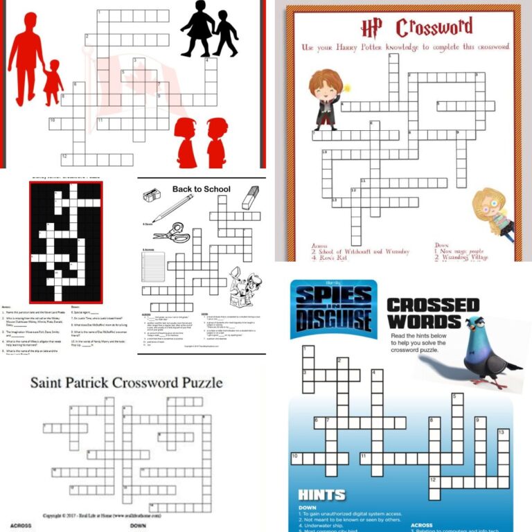 17 Fun Free Printable Crossword Puzzles - Find a Free Printable