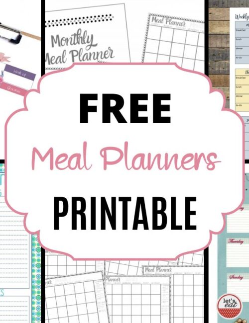 Meal Planner Printables for Free