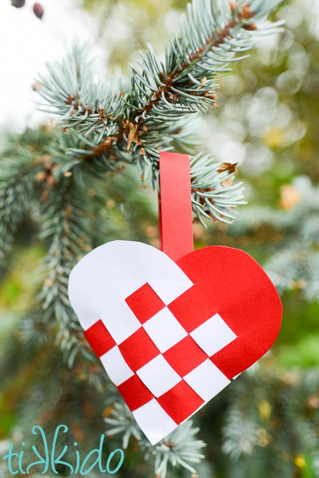 Paper Heart Craft Ornament