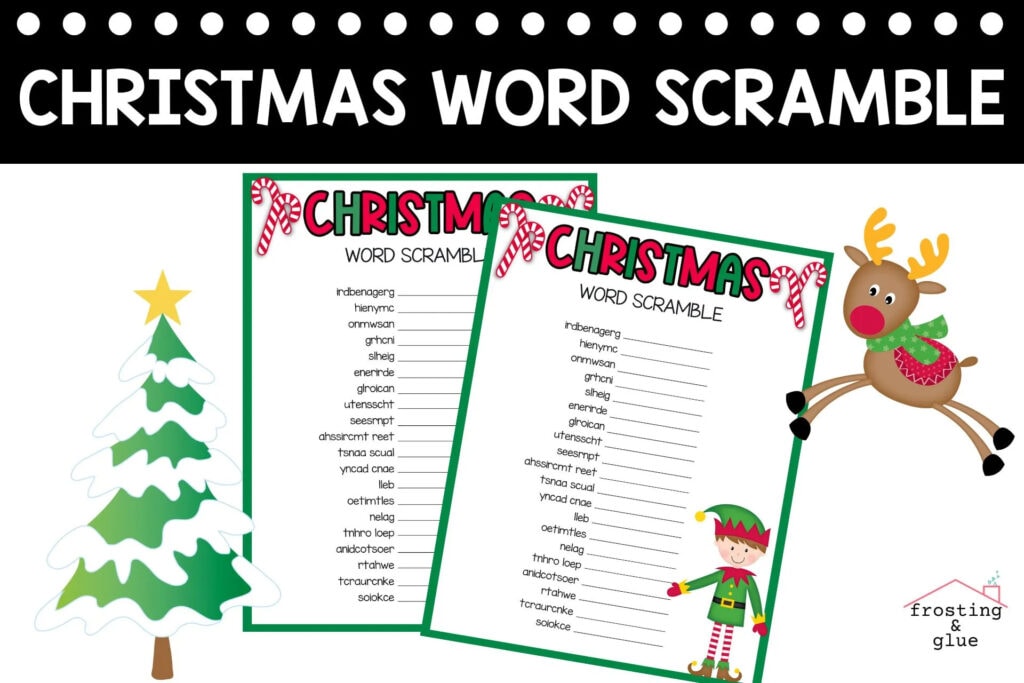 Fun Christmas Word Scramble - Find a Free Printable